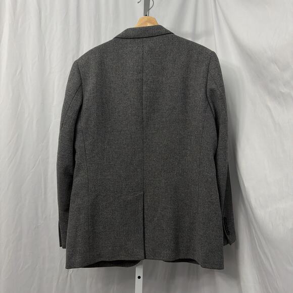 J Crew Ludlow Moon Wool Blazer Mens 42R Gray Tweed Sport Coat Preppy 2 Button - Picture 12 of 13